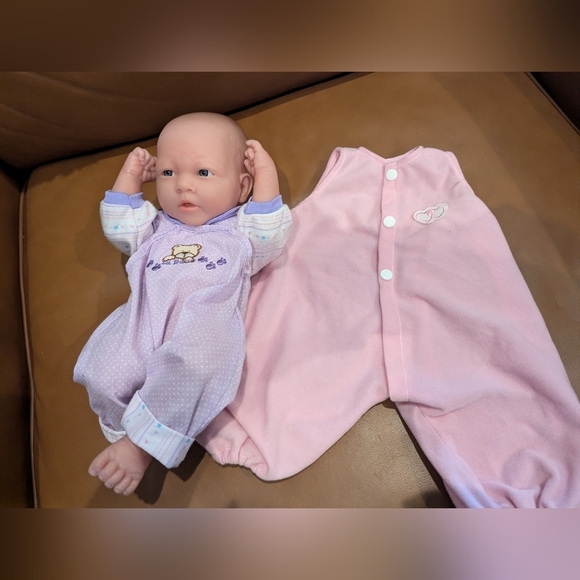 Berenguer Boutique JC newborn baby girl doll with blue eyes approx 14" - Picture 6 of 7